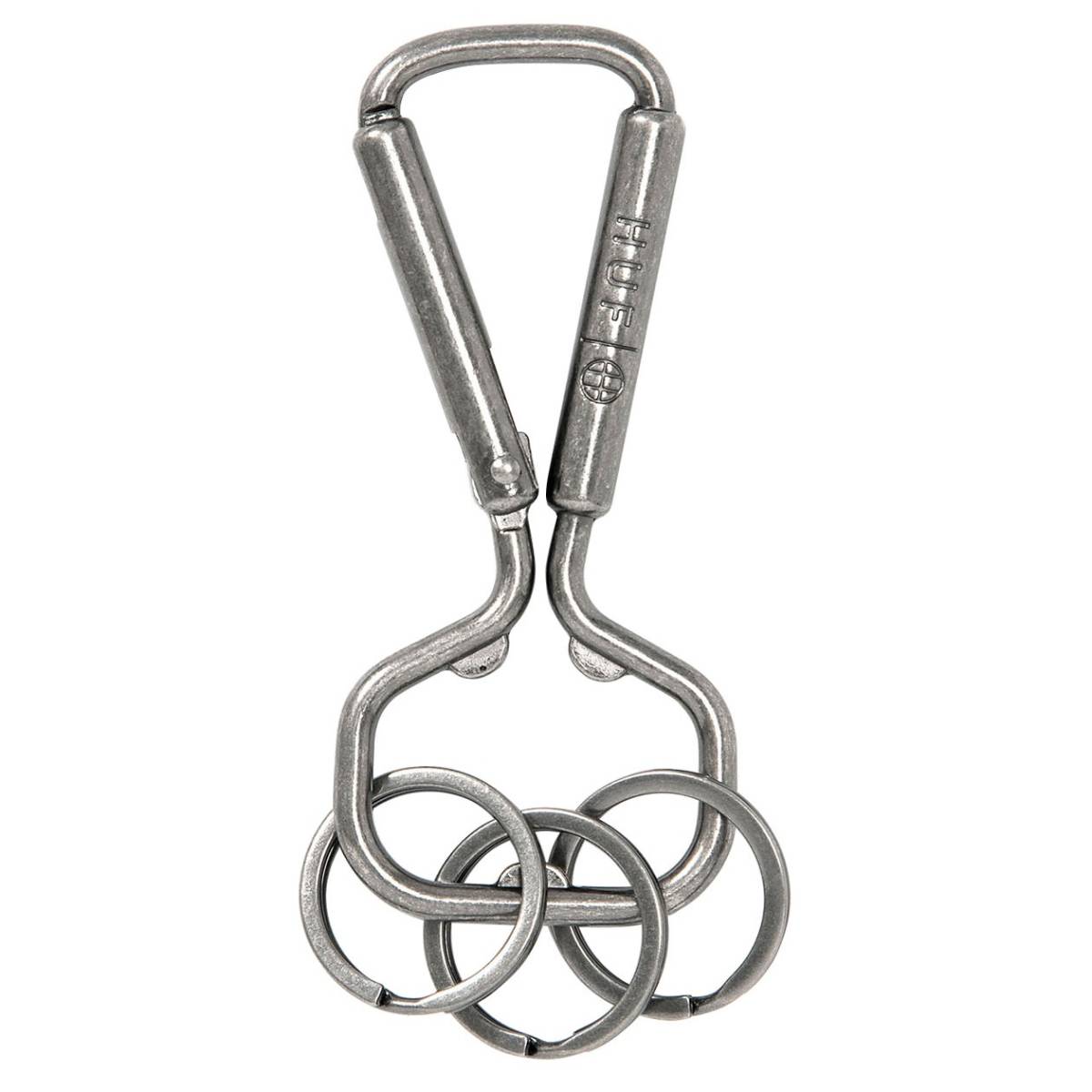 送料無料 新品 HUF Bottle Opner Carabiner ボトルオープナー カラビナ Silver シルバー 栓抜き キーリング キーホルダー ハフ AC80125_参考写真