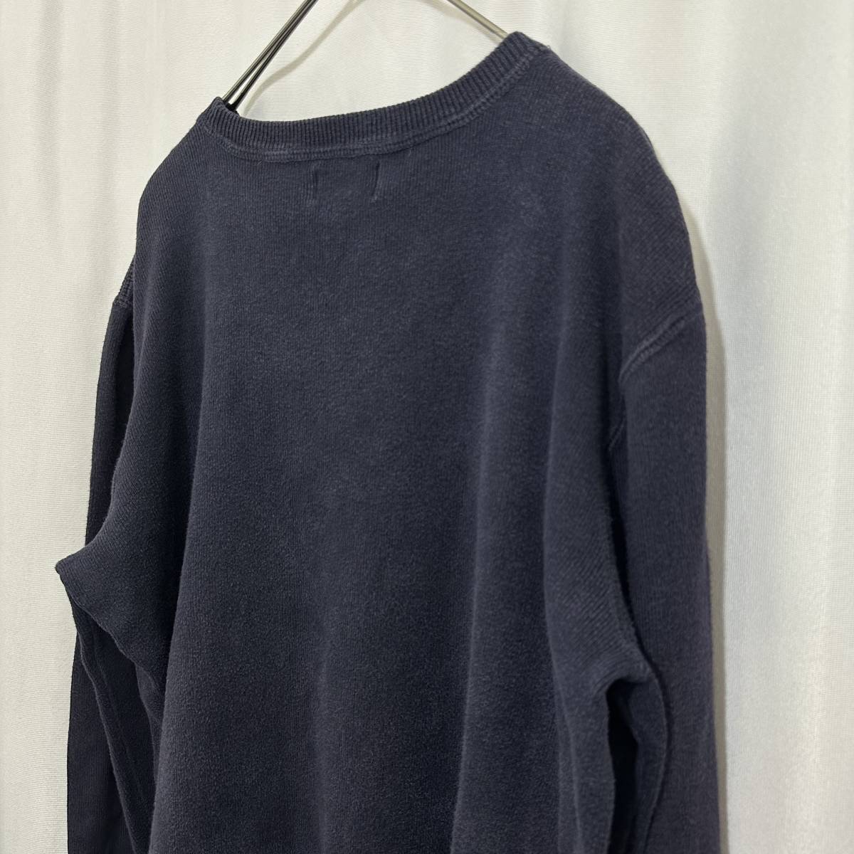 US б/у одежда Polo Ralph Lauren тренировочный свитер XL темно-синий женский American Casual б/у одежда женщина 