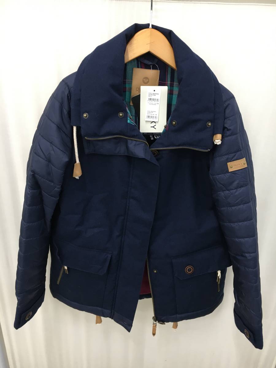  new goods unused goods ROXY Roxy jumper jacket coat collar boa attaching removed possibility S size GRJJK3009L navy navy blue color 