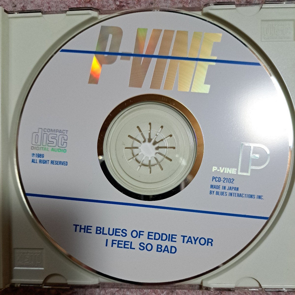 EDDIE TAYLOR エディテイラー / I FEEL SO BAD 日本盤CD P-VINE の画像3