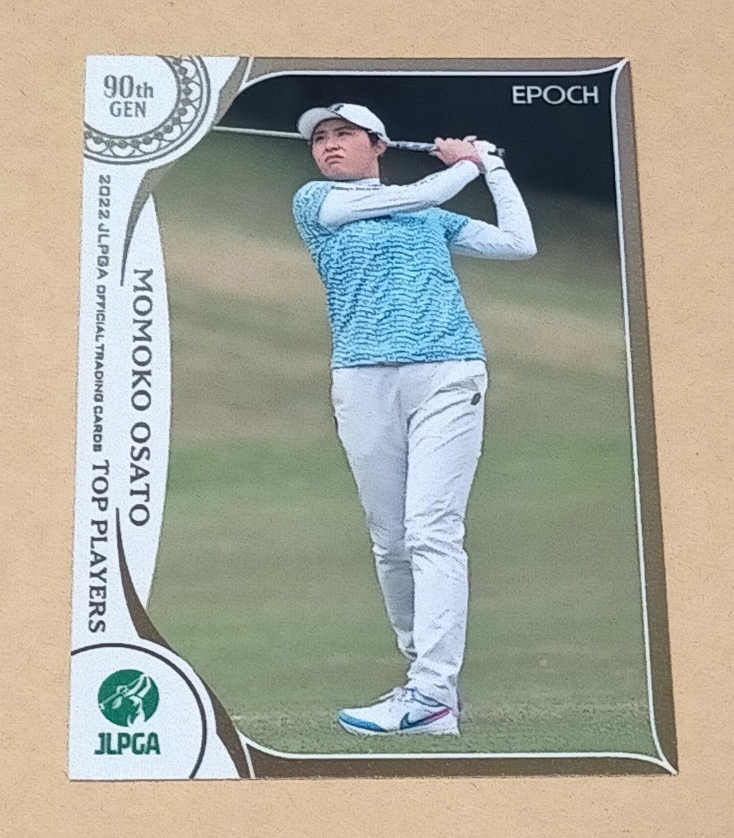 大里桃子2022 EPOCH エポック JLPGA 女子ゴルフ TOP PLAYERS レギュラーカード_画像1