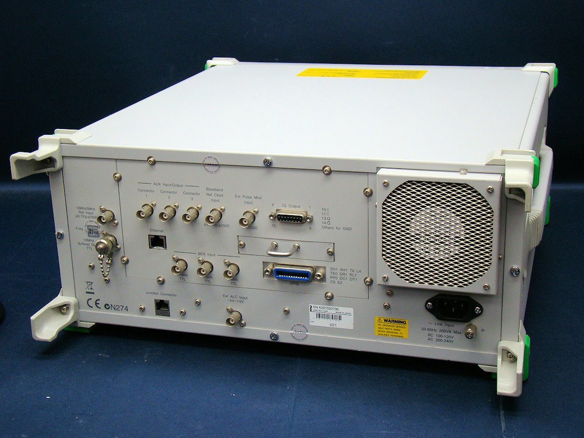 のセールの時期 Anritsu アンリツ MG3700A ベクトル信号発生器 ベクトルシグナルジェネレータ 3GHz OPT021 Vector Signal Generator MX370104A/MX370108A