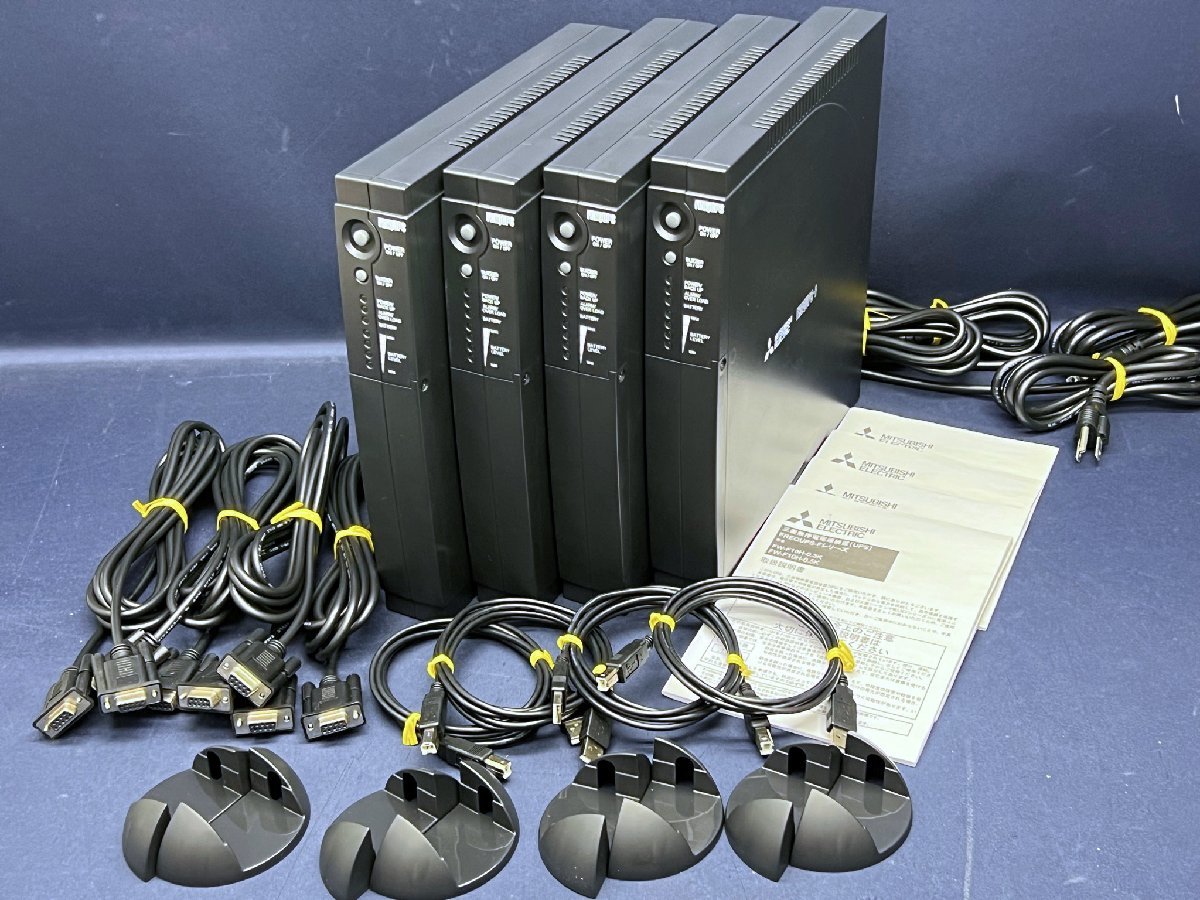 美品】 4台SET 三菱電機 中古 無停電電源装置 500VA/300W常時商用給電