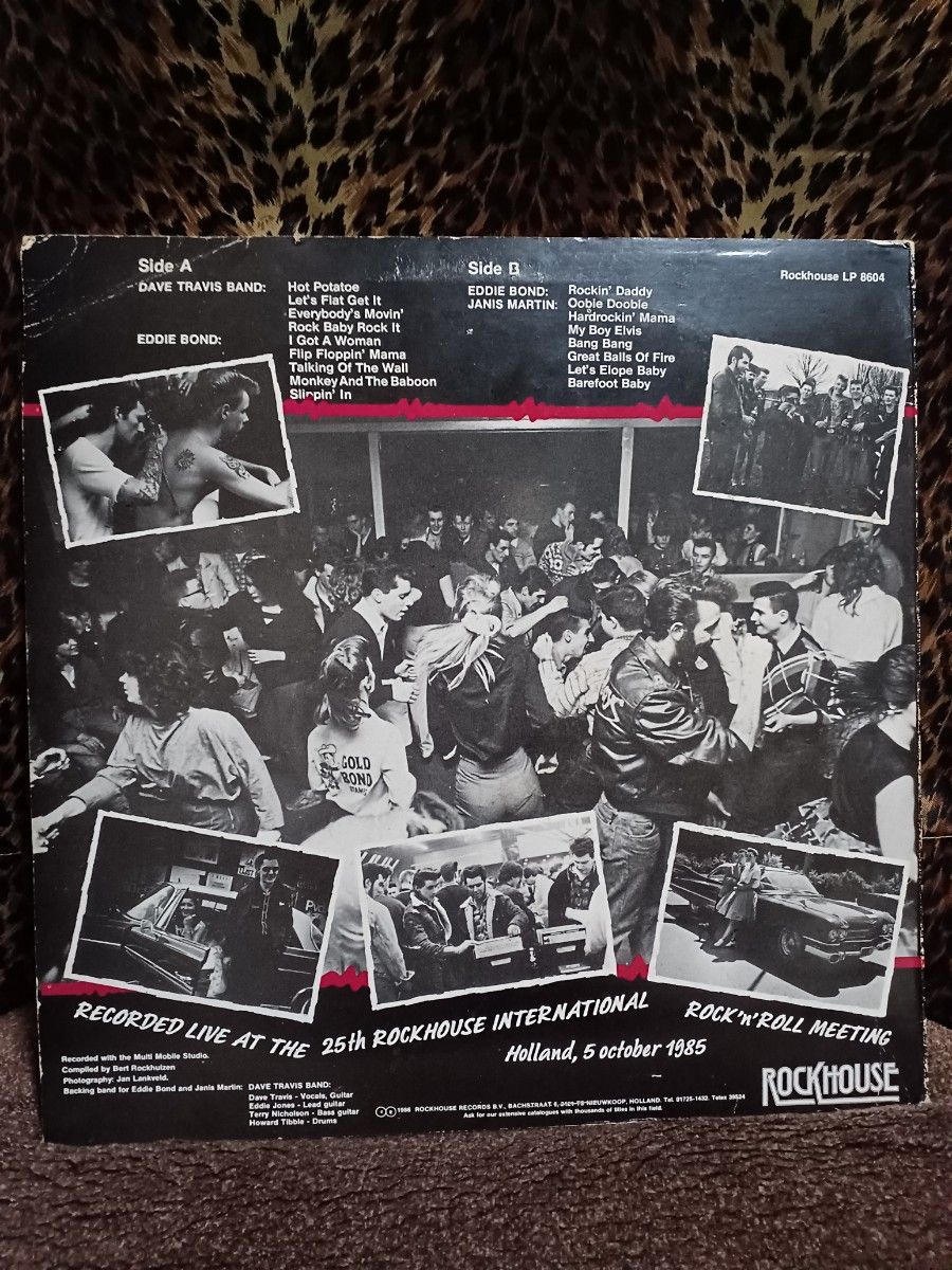 「LIVE AT THE ROCKHOUSE25」DAVE TRAVISロカビリーライブ盤LP　レコード　最終値下げ