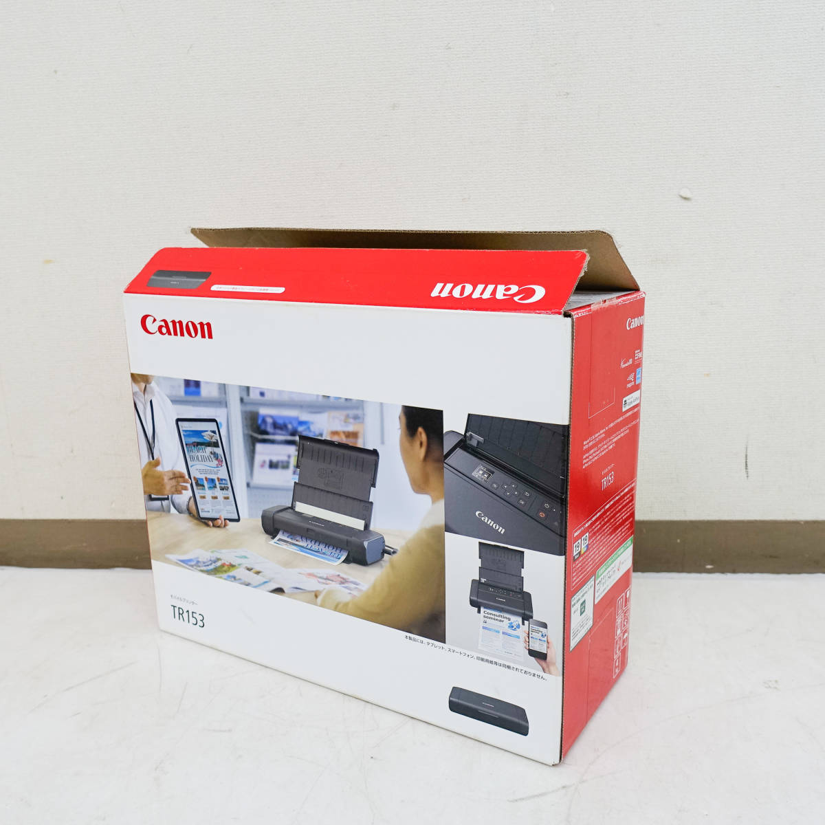 未使用品 Canon キヤノン A4インクジェットモバイルプリンター TR153