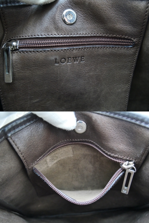 ★1円スタート 美品　LOEWE ロエベ ショルダーバッグ アナグラム　スエード レザー 斜め掛け 　　　ブラウン_画像10