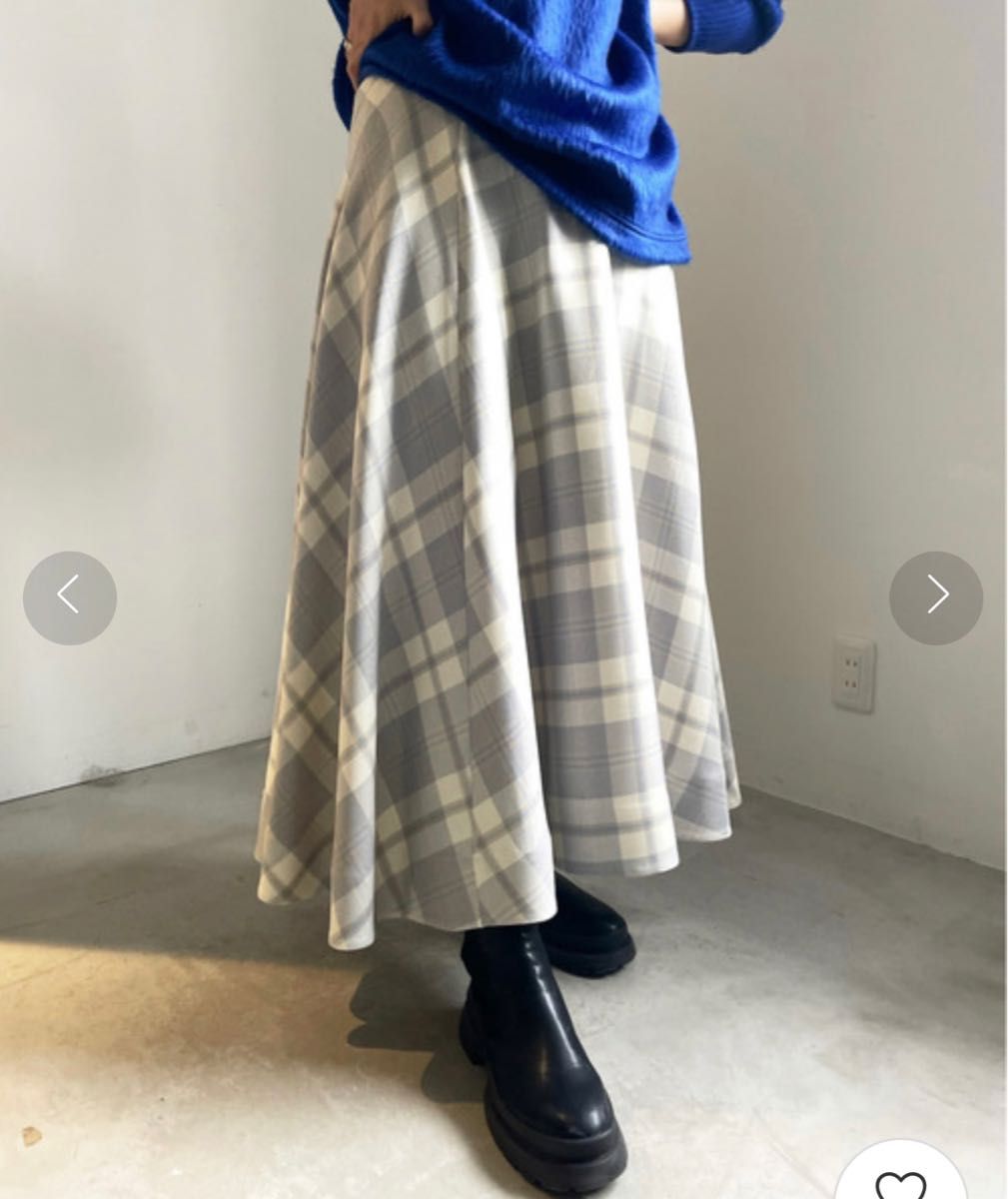 アメリビンテージ　EVELYN CHECK FLARE SKIRT