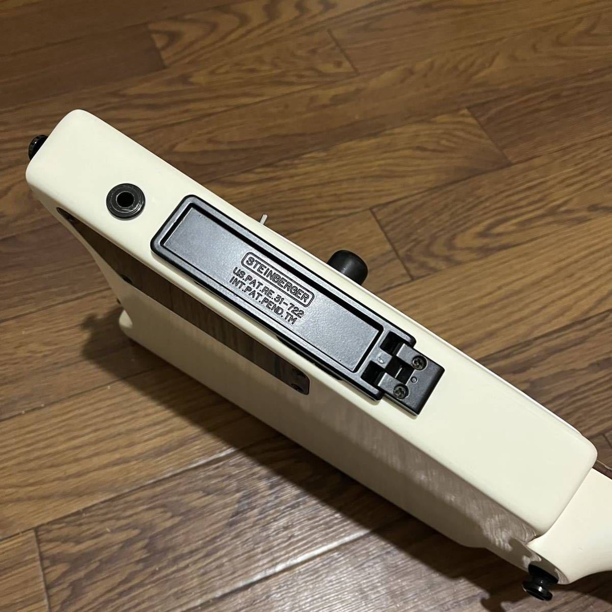 Mod】Steinberger Spirit White 1PU headless guitar USA製 Mod】Steinberger Spirit White 1PU headless guitar USA製