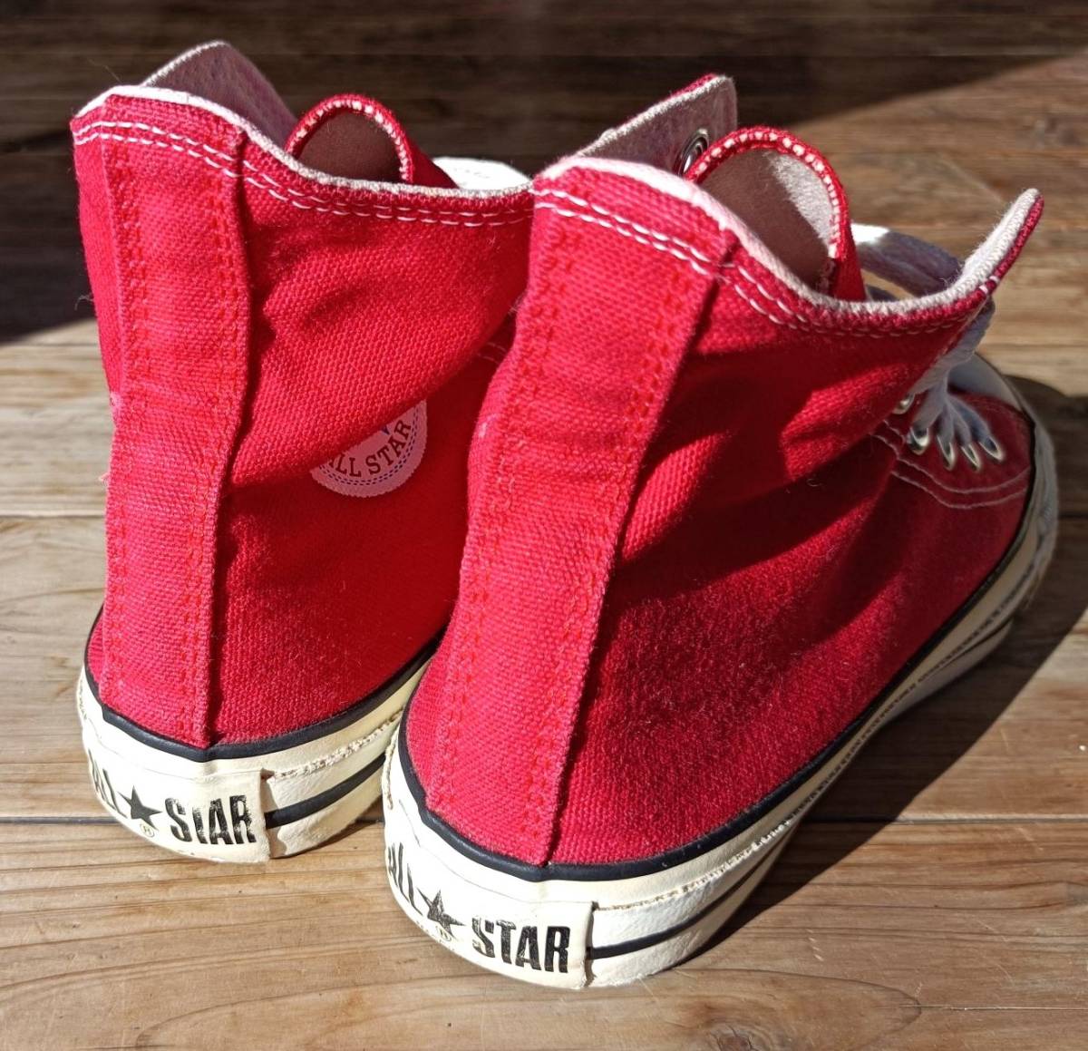 送料無料♪90's USA製コンバースオールスターHI 赤 size 4 美品 vintage CONVERSE ALL STAR アメリカ製古着 スニーカー_画像6