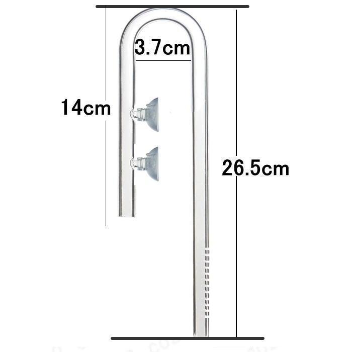 アクアリウム水槽 吸水ガラスパイプ 外部フィルター 12/16ホース専用_画像5