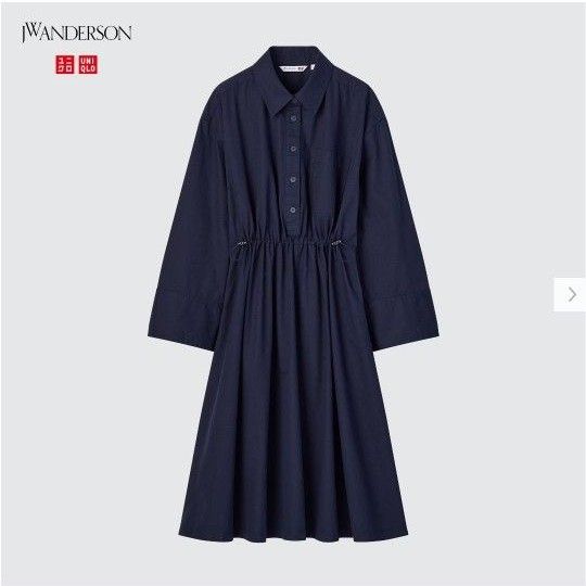 美品 ユニクロ JW Anderson アンダーソン ロング シャツ ワンピース