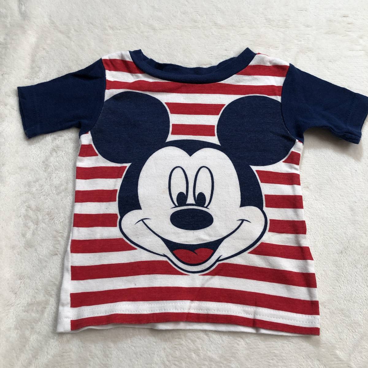 WS0332 Disney baby ディズニーベビー ベビー Tシャツ 半袖 かわいい 24M ミッキーマウス_画像1