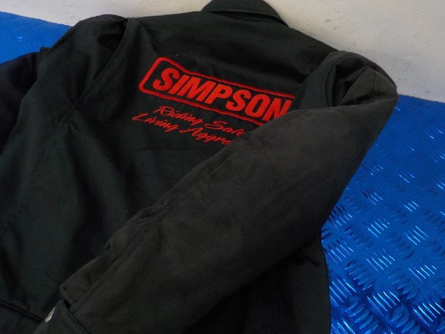 D284●○シンプソン SIMPSON ジャンパー ジャケット バイクウェア Lサイズ 5-10/26（う）の画像9