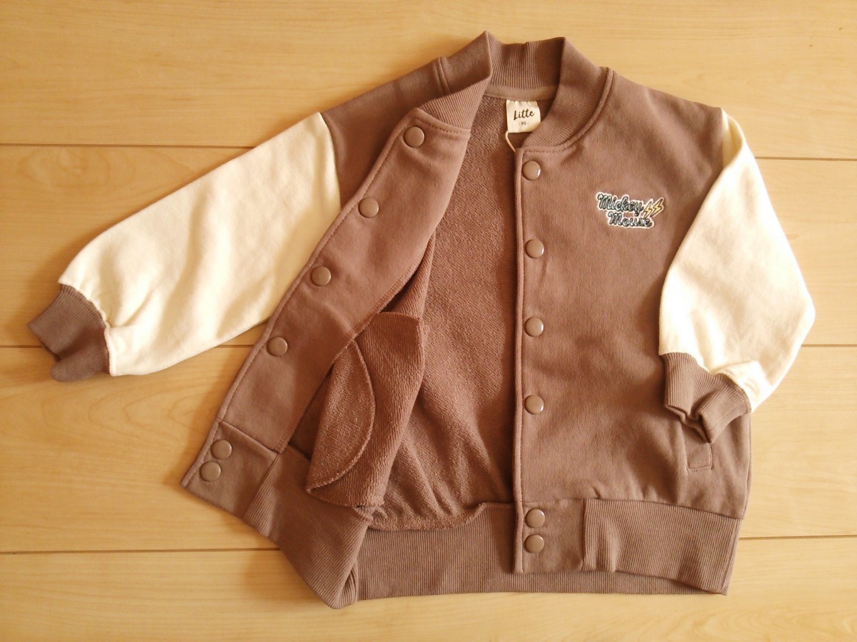 子供服ミッキーミニー新品ジャンパー*送料無料キッズ*未使用Disney*ブルゾン上着ディズニー