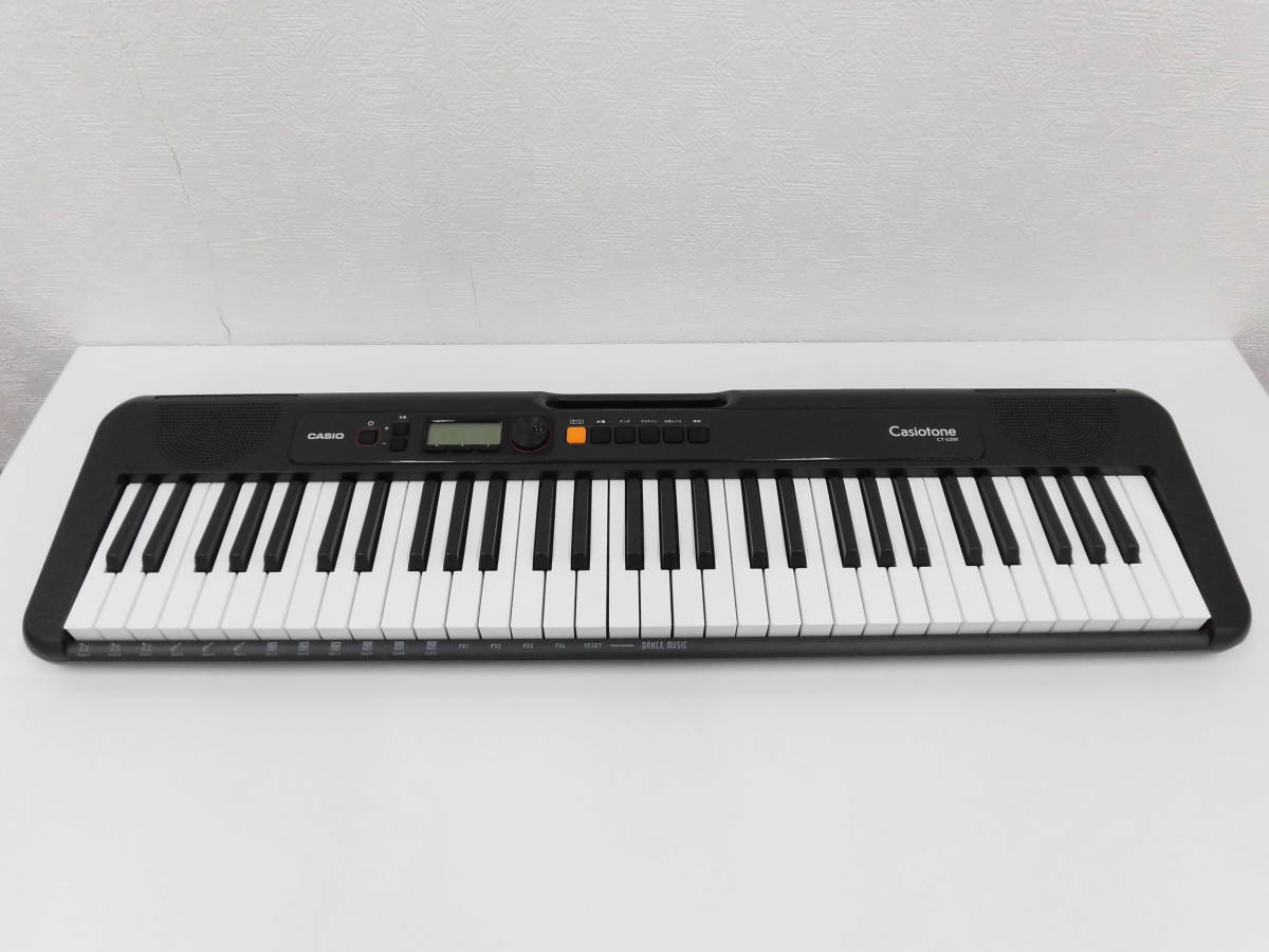 楽器祭 音楽祭 CASIO カシオ カシオトーン Casiotone CT-S200 電子ピアノ キーボード 2021年製 61鍵 BK ブラック 中古品_画像2