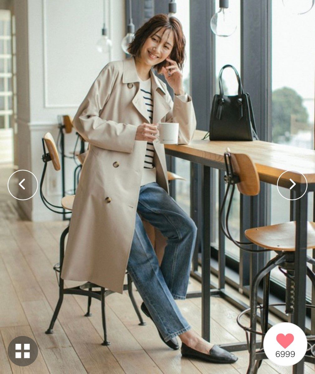 超美品 本田翼着用 グローバルワーク エアかる撥水トレンチ 超美品 本田翼着用 グローバルワーク エアかる撥水トレンチ