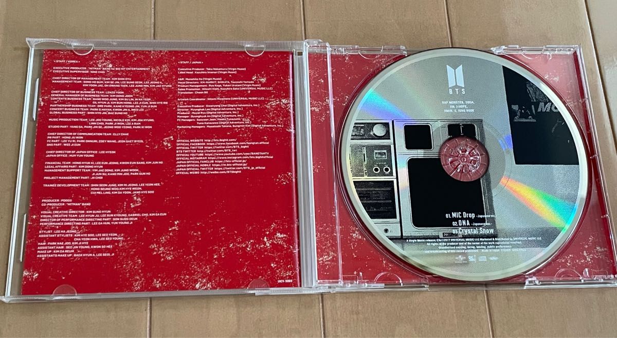 MIC Drop/DNA/Crystal Snow (通常盤) CD BTS (防弾少年団)