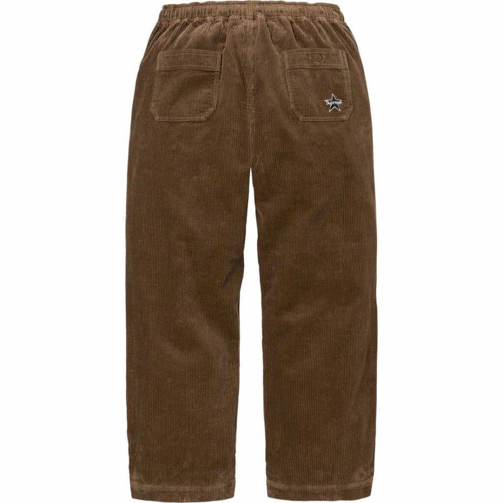 送料無料 M 茶 Supreme Corduroy Skate Pant Brown シュプリーム コーデュロイ スケートパンツ イージーパンツ ブラウン 23FW 新品未使用_画像1