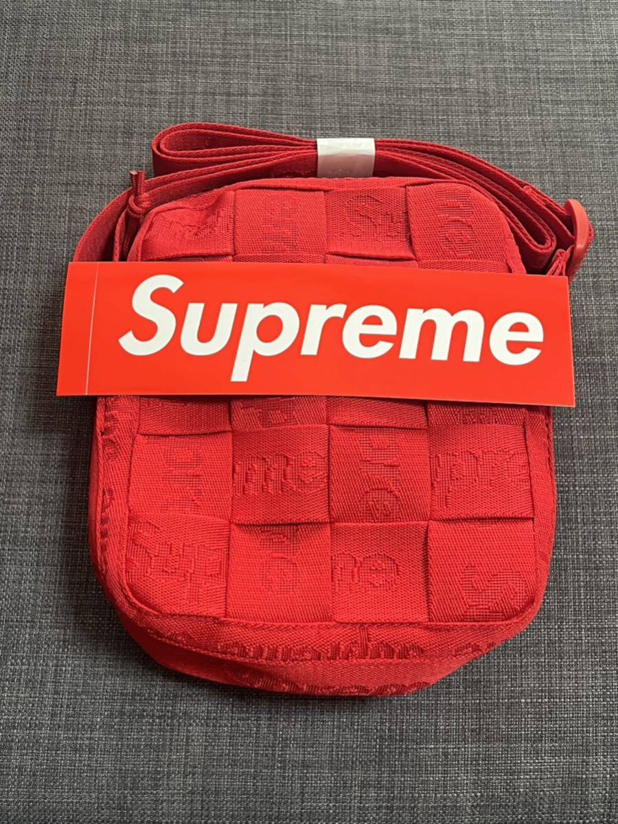 送料無料 赤 Supreme Woven Shoulder Bag Red 23SS シュプリーム