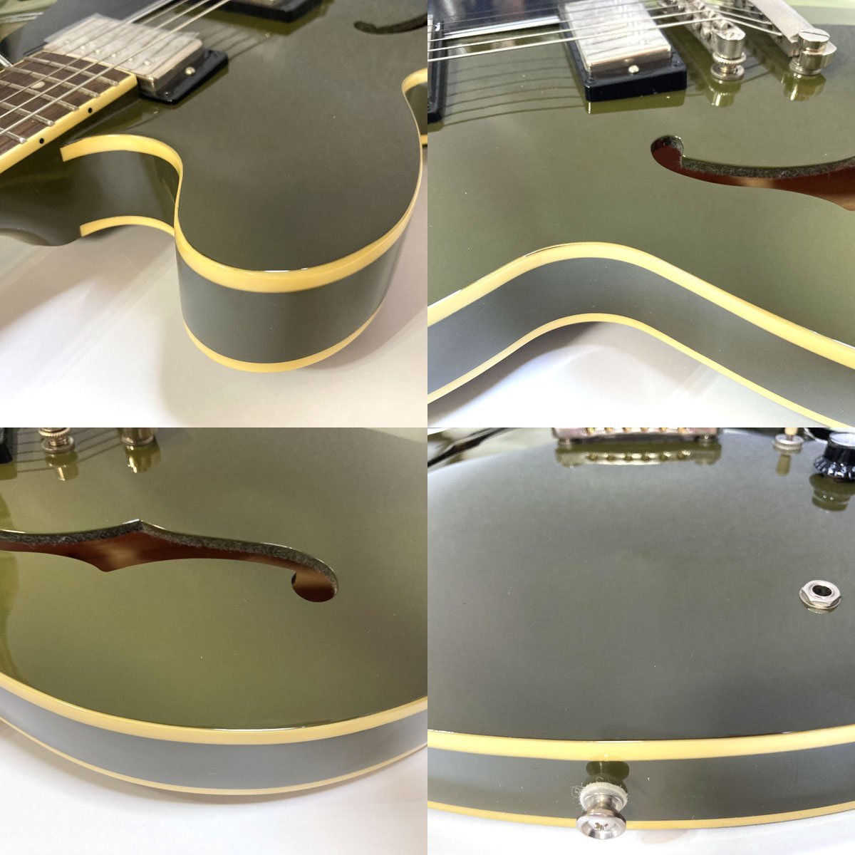 EPIPHONE ES-335 IG (Olive Drab Green) セミアコ エレキギター 2021年製 エピフォン_画像4