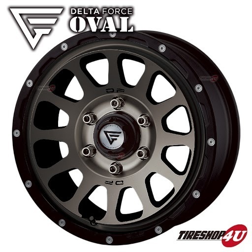 4本セット デルタフォース オーバル OVAL 16x7.0J 6/139.7 +38 MSP BFグッドリッチ オールテレーン T/A KO2 215/70R16 WL ハイエース 200系_画像2