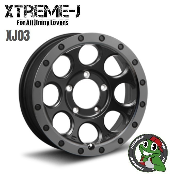 4本セット XTREME-J XJ03 16x6.0J 5/139.7 -5 FBK MUDSTAR radial M/T 215/70R16 ホワイトレター ジムニーシエラ JB74 JB43_画像2