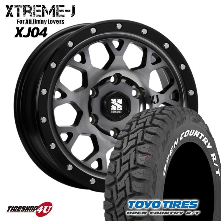 4本セット XTREME-J XJ04 20x8.5J 6/139.7 +18 GBM TOYO トーヨー オープンカントリー R/T 275/55R20 WL FJクルーザー プラド カスタム車_画像1