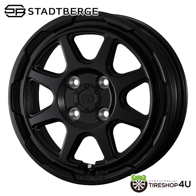 2023年製 スタッドレス4本セット YOKOHAMA iceGUARD7 iG70 175/70R14 STADTBERGE 14x5.0J 4/100 +39 SMB プロボックス サクシード_画像2