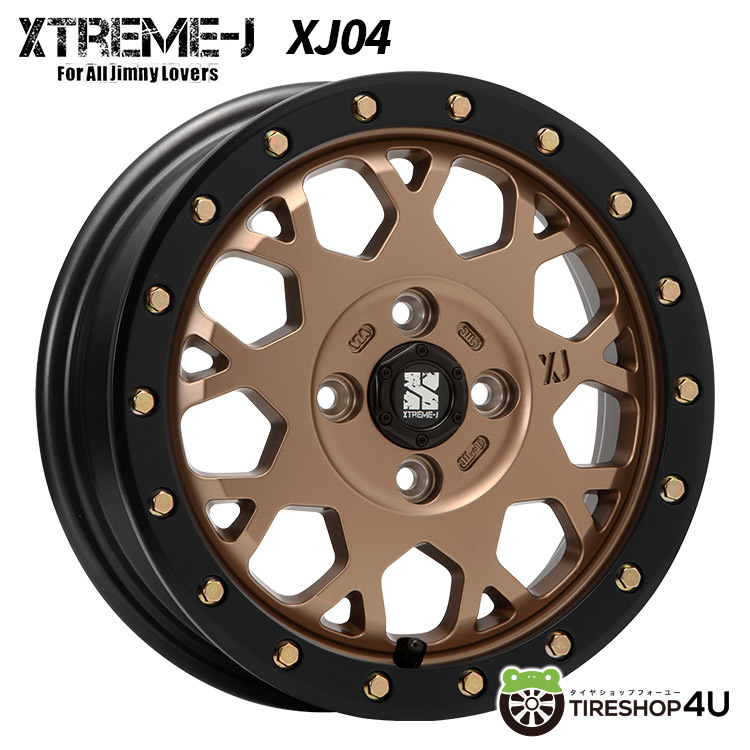 4本セット XTREME-J XJ04 14x4.5J 4/100 +43 MBR MONSTA モンスタ RTハイブリッド R/T 155/65R14 WL EKクロス エブリィバン N-BOX デイズ_画像1