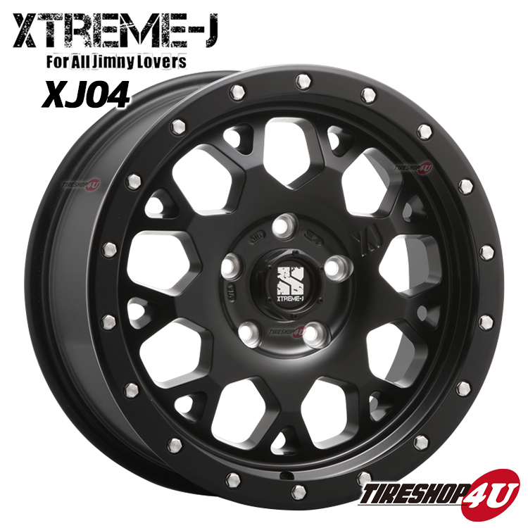 4本セット XTREME-J XJ04 17x7.0J 5/127 +35 SBK TOYO OPEN COUNTRY R/T 265/70R17 ホワイトレター ジープ ラングラー JL JK_画像2