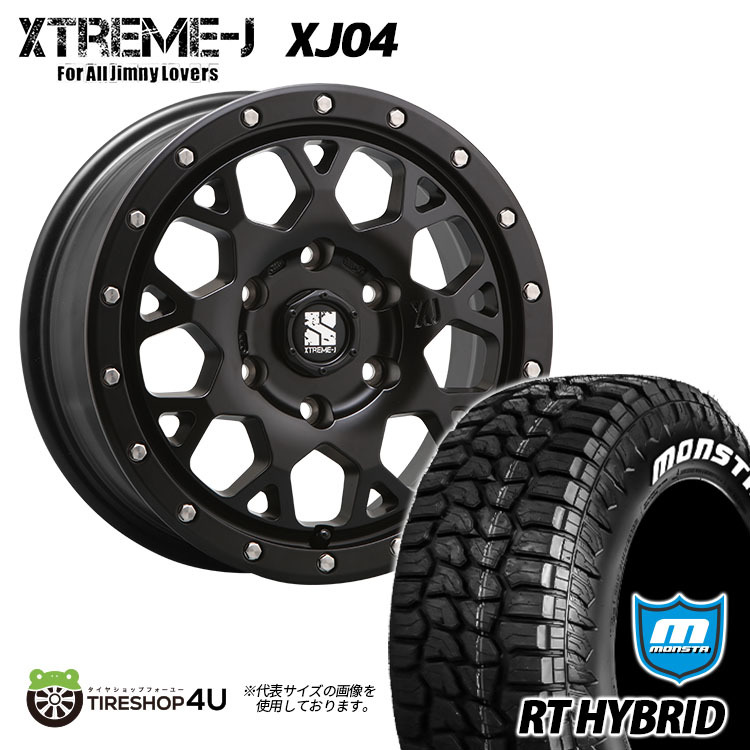 4本セット XTREME-J XJ04 17x8.0J 6/139.7 +20 SBK MONSTA モンスタ RTハイブリッド R/T 295/70R17 WL FJクルーザー プラド カスタム車_画像1