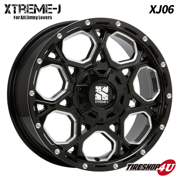 4本セット XTREME-J XJ06 17x7.0J 5/100 5/114.3 +42 +50 MUDSTAR radial M/T 225/65R17 ホワイトレター アウトバック エクストレイル_画像2