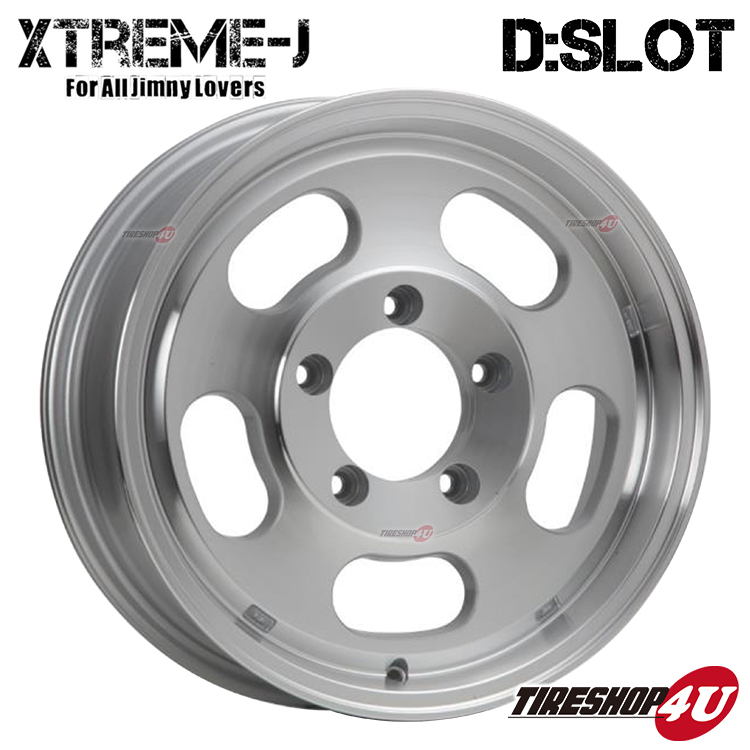 4本セット XTREME-J D:SLOT DSLOT 16x5.5J 5/139.7 +22 +0 PL YOKOHAMA GEOLANDAR M/T G003 175/80R16 ジムニー JB64 JB23 jimny_画像2