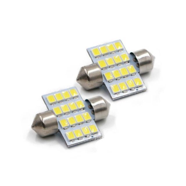 LED ルームランプ T10×31mm ホワイト 白 高輝度 【２個】 光量強力！ 明るい 広範囲 簡単交換 カスタム 省エネ 長寿命 12V 新品_画像5