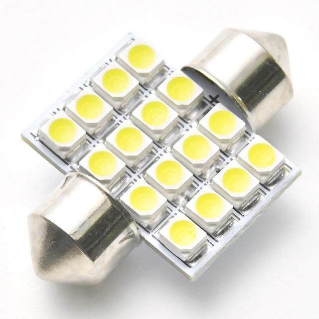 LED ルームランプ T10×31mm ホワイト 白 高輝度 【２個】 光量強力！ 明るい 広範囲 簡単交換 カスタム 省エネ 長寿命 12V 新品_画像7