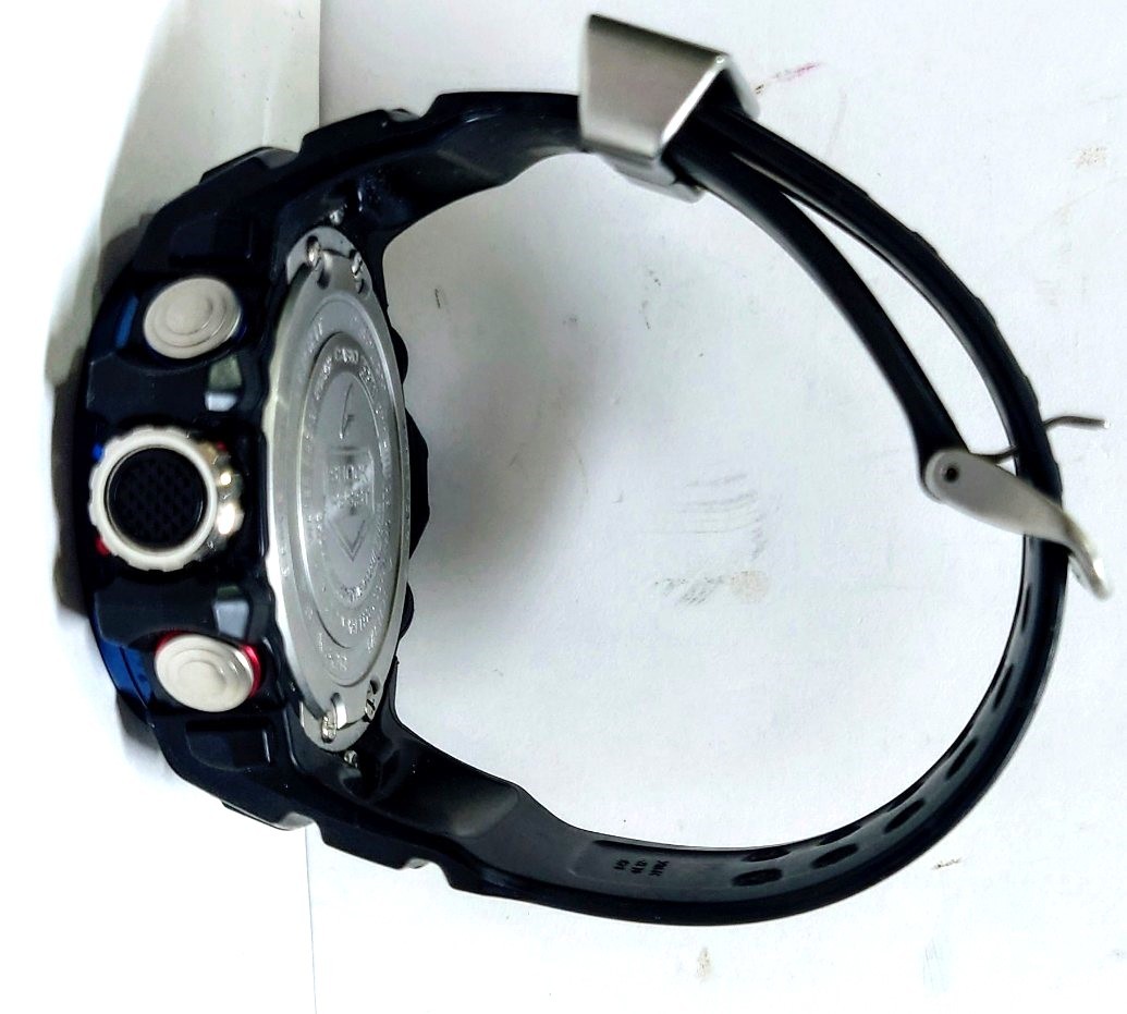 Y-39245N G-SHOCK GWN-1000B CASIO 腕時計 メンズ ジーショック カシオ 稼働品 現状品 中古品 ブラック 箱あり_画像3