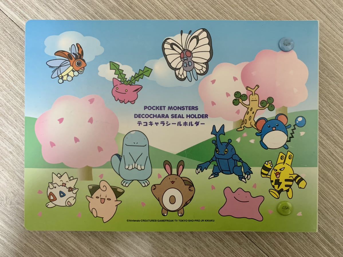 送料無料　美品　ポケモンパンシール約70枚　ポケットモンスターシールホルダー付属　大量まとめ売り　レア希少　稀少　ミュウ　デコキャラ_画像8