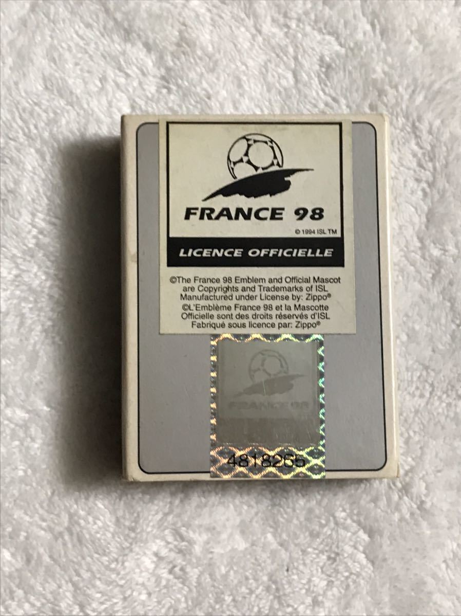 ZIPPO ジッポー ジッポ オイルライター サッカー　ワールドカップ　フランス大会　soccer World cup 1997年製　未使用品_画像7