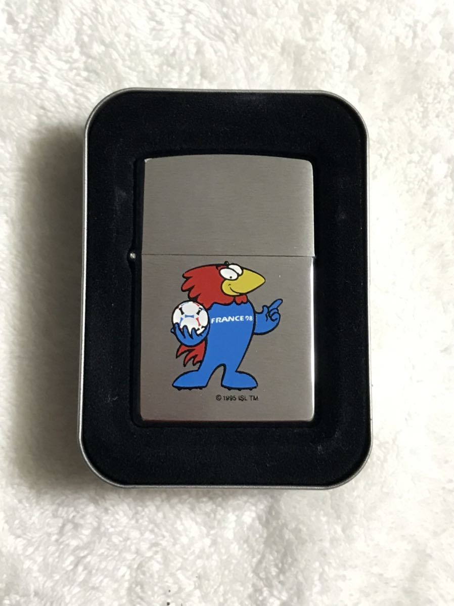 ZIPPO ジッポー ジッポ オイルライター サッカー　ワールドカップ　フランス大会　soccer World cup 1997年製　未使用品_画像1