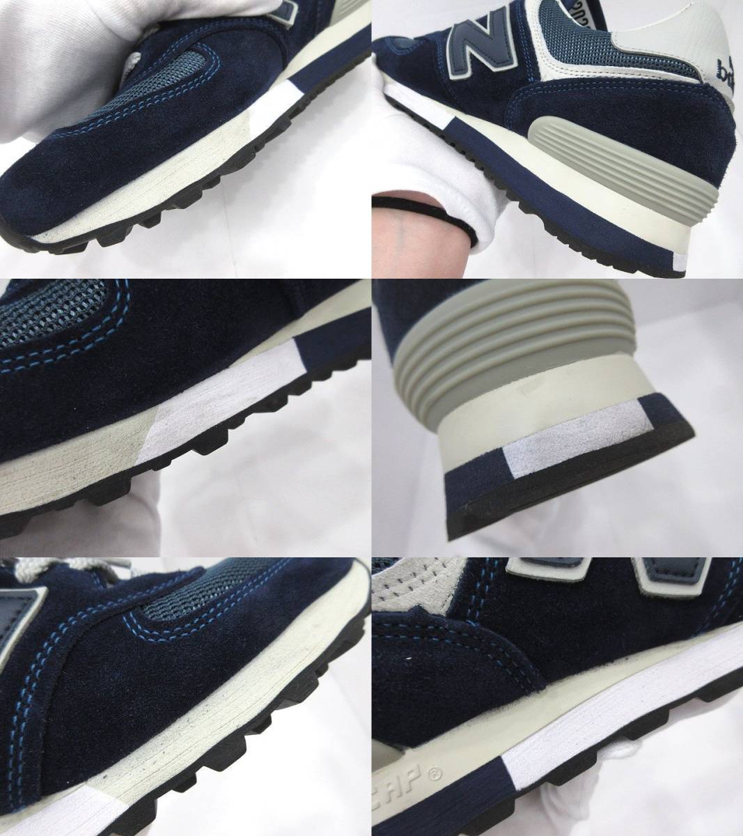 ☆NEW BALANCE ニューバランス 576 35th Anniversary MADE IN UK 35周年記念 OU576ANN 26.5cm ネイビー 試着程度 美品 メンズサイズ☆_画像4