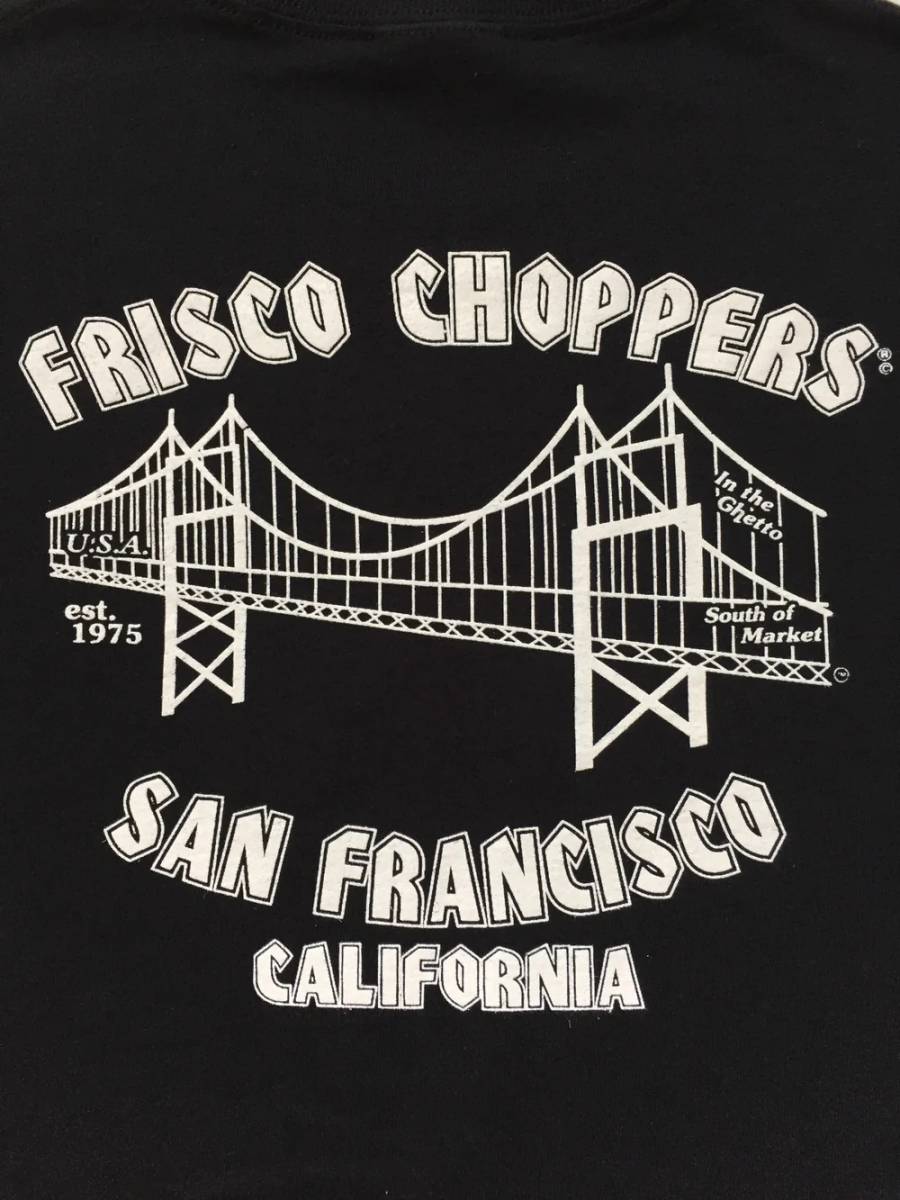 [415 CLOTHING] 415クロージング Frisco Choppers S/S T-shirt (フリスコ チョッパー 半袖 Tシャツ) 『Black & Blue』セール 国内在庫の画像2