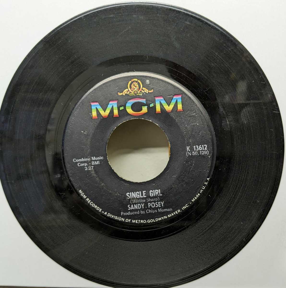  ☆SANDY POSEY/SINGLE GIRL1966'USA MGM 7INCH_画像1