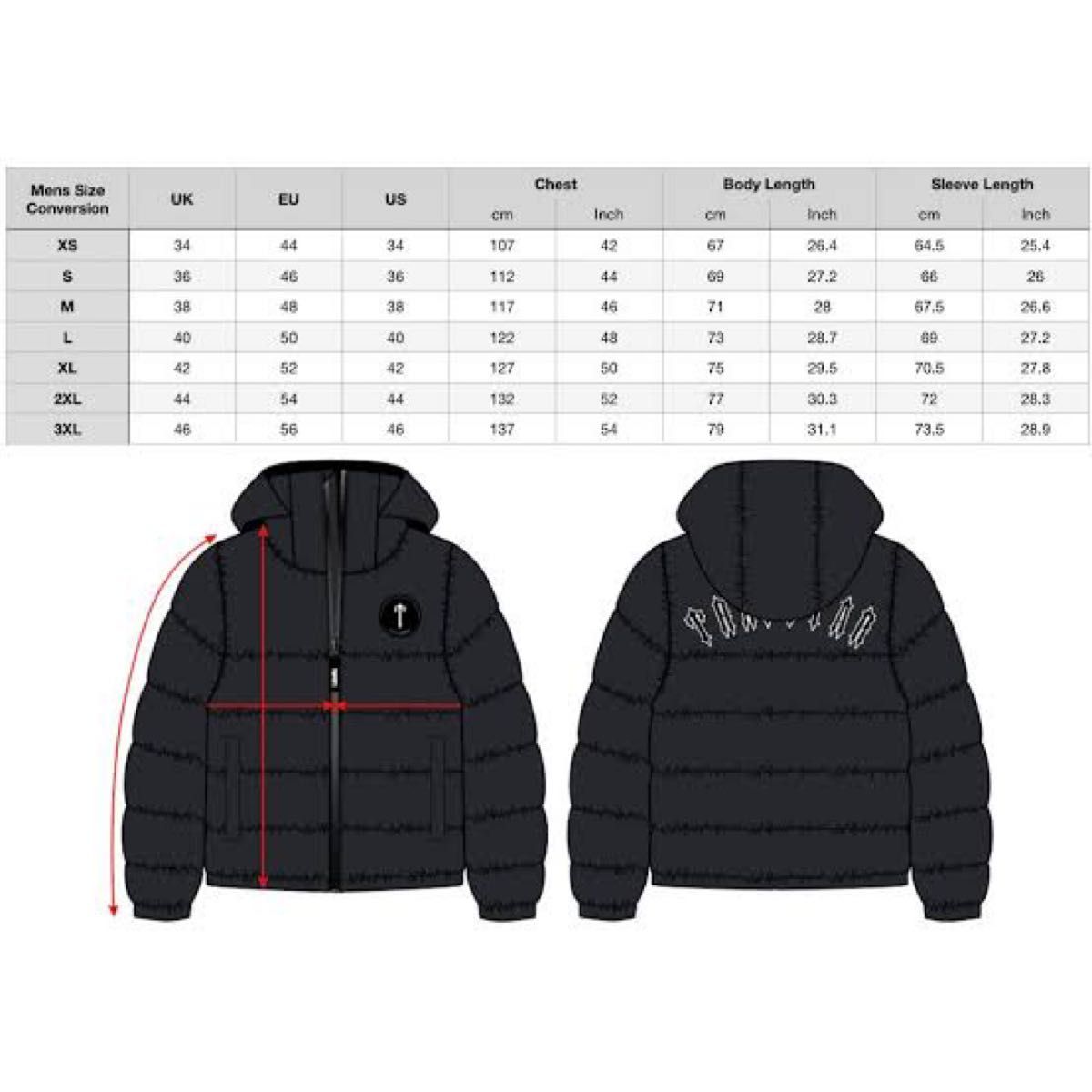 trapstar puffer jacket トラップスター ダウン XSサイズ｜Yahoo