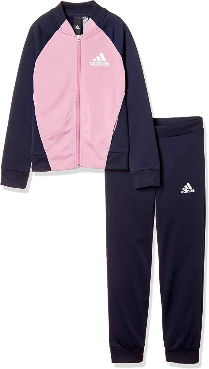 [KCM]Z-adi-11-2s-160* exhibition goods *[adidas/ Adidas ] Junior jersey top and bottom set FTM51-DV0838 navy / pink size 160