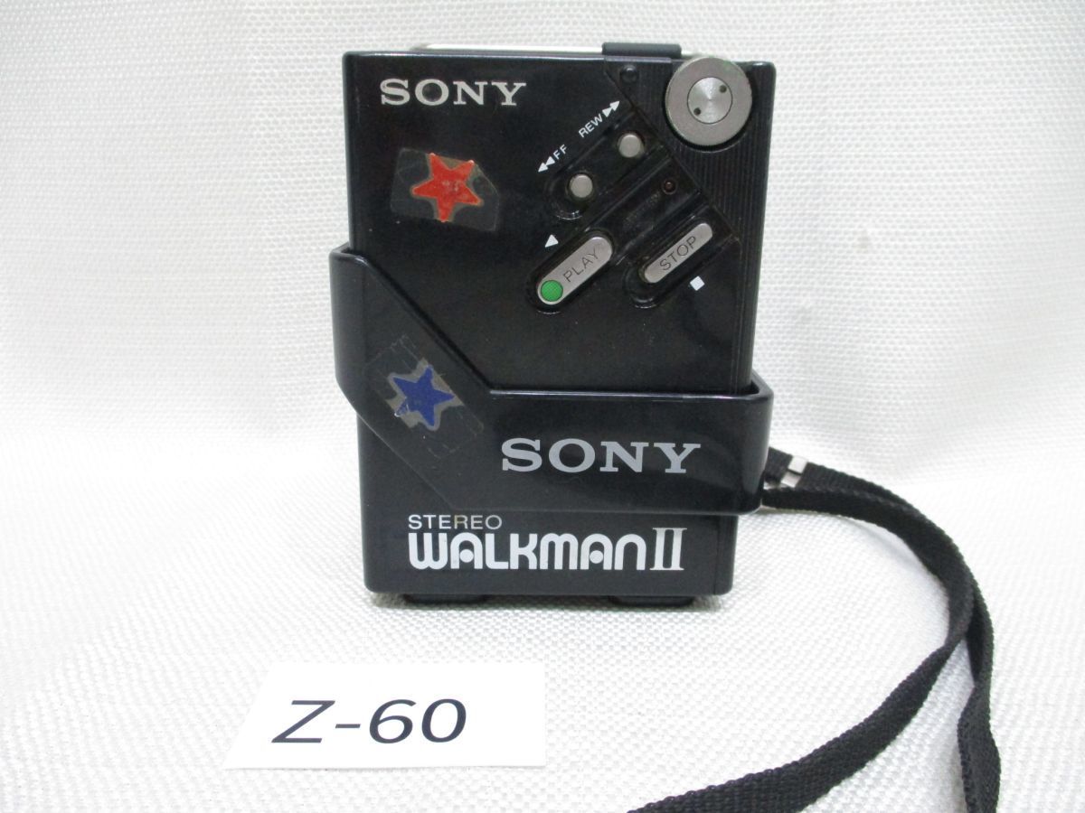 ジャンク SONY WALKMAN WM-2 ウォークマン２ ブラック - ポータブル