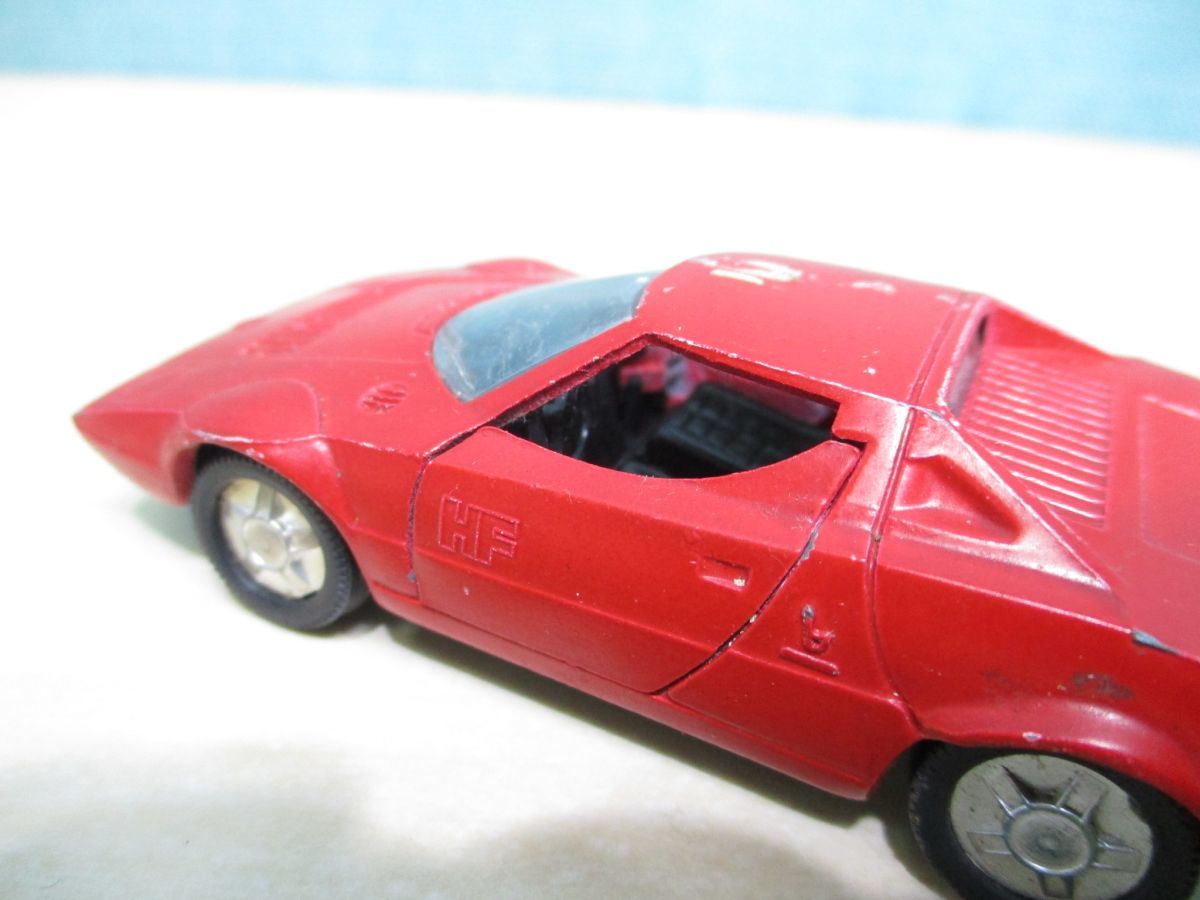 ネONC-42 【当時物・ジャンク】norev jet-carノレブ社製1972■LANCIA STRATOS No.713■1/43 フランス製 ミニカー ランチア■昭和レトロ_画像9