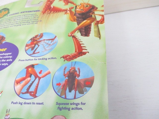 OF-9 バグズライフ ホッパー フィギュア ディズニーピクサーa bugs life Hopper KICK-STRIKING ACTIONDisney PIXAR■未開封品・長期保管_画像8