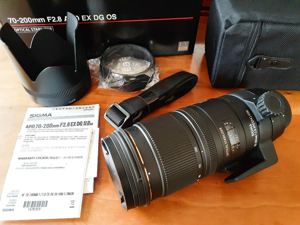SIGMA 70-200mm F2 8 EX DG OS HSM テレコンセット【ニコン SIGMA 70-200mm F2 8 EX DG OS HSM テレコンセット【ニコン