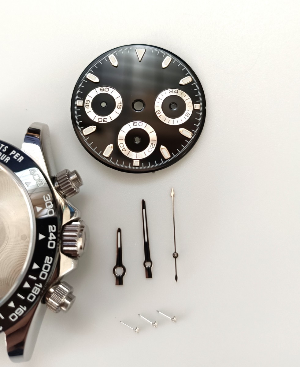  наручные часы хронограф кейс циферблат игла комплект керамика оправа [ соответствует Movement ] Seiko VK63 SEIKO