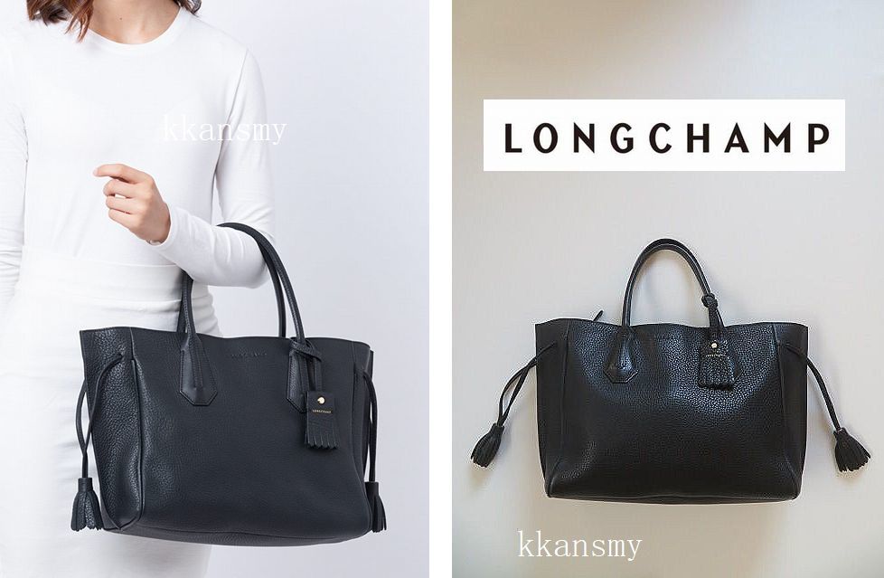 LONGCHAMPロンシャン*PENELOPEペネロペ レザートートバッグ_画像1